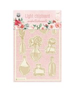 P13 Die-Cut Chipboard Embellishments 4&quot;X6&quot; 7/Pkg- 03 P13FLO46 - $9.42