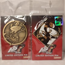 Persona 5 Royal Morgana &amp; Mona Limited Edition Enamel Pins Bundle Of 2 - $25.15