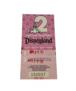 Vintage Disneyland Magic Kingdom Club Two Day Pass April 18, 19 1990 - $66.50