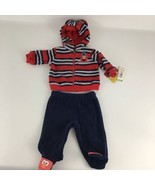 Sesame Street Newborn size Baby Elmo Zip Up Hoodie Jacket Footed Outfit ... - $40.27 CAD