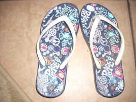 child flip flops ocean pacific peace signs size 13/1 nwot  - $13.34 CAD