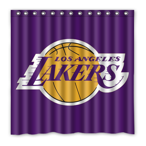 New!!! Los Angeles Lakers Custom Waterproof Polyester Shower Curtain 4 Size Item image 7