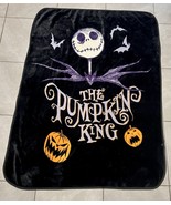 Nightmare Before Christmas Soft Plush Throw Blanket PUMPKIN KING JACK Di... - $296.55 MXN