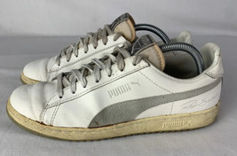 Vintage Puma Sneakers Ralph Sampson Basketball Shoes White Gray Men’s 7.... - $69.99