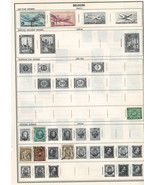 BELGIUM 1928-46 Very Fine Used Stamps Hinged on List: 2 Sides. - £0.74 GBP