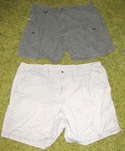 2 PAIR Men&#39;s Cotton Shorts Ecru &amp; Olive Size 46 Wrangler - €8,73 EUR