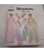 2001 Simplicity Pattern 9729 Girls Tops Skirts &amp; Pants Uncut Sizes 7-16 - $8.10