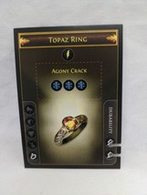 *Punched* Path Of Exile Exilecon Topaz Ring Agony Crack Rare Trading Card - £19.08 GBP