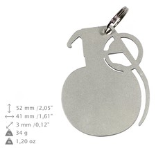 NEW, Grenade, bottle opener, stainless steel, different shapes, limited edition - £8.03 GBP