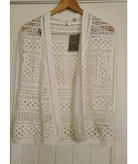 Anthropologie Crochet Knitted Sleeveless Open Cardigan Vest XS - €32,32 EUR