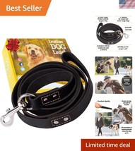 6ft x 1in Leather Training Leash - Perfect for Extra Large Dogs &amp; Comfor... - $52.50