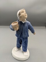 1915s Antique Denmark Bing &amp; Grondahl Porcelain Figurine Who is Calling ... - $46.74