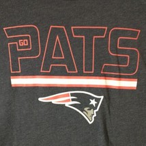 &#39;47 NFL New England Patriots Shirt Mens Large GO PATS Gray Short Sleeve - £8.55 GBP