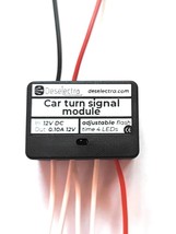 Adjustable LED 4-Step Sequential Retrofit Flash Module Car Turn Signal L... - £9.03 GBP
