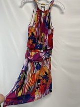 Suzi Chin for Maggy Boutique A Line Fit And Flare Multi Floral Dress Par... - $27.69