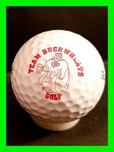 Vintage Logo Golf Ball ~ Team Buckwheats Golf Red Logo - $9.89