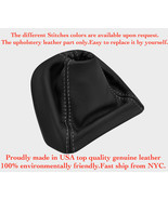 Leather Part new Shift Boot for 2004-2011 Porsche 987 Boxster Black/Gray... - $37.62