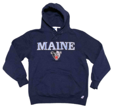 Vintage Y2K Russell University Of Maine Blackbears Hoodie Sweatshirt Size M - £21.85 GBP