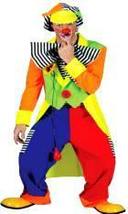 Spanky Stripes Clown Costume Man - £36.13 GBP+