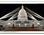 United States Capitol Night View Washington DC UNP WB Postcard P23 - £2.33 GBP