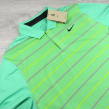 Nike Dri-FIT Tiger Woods Golf Polo Shirt Mens Size Large Green NEW DR531... - £43.92 GBP