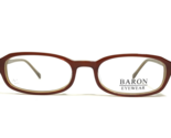 Baron Eyewear Eyeglasses Frames BZ10 CM Brown Rectangular Full Rim 51-19... - $32.51