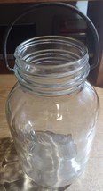 Vintage Knox Glass 1.5 Quart Mason Jar With Wire Bail Handle - £9.78 GBP