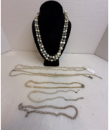 6 pieces of mixed Vintage Pearls necklace- marked Laguna, Marvella - $39.92 CAD