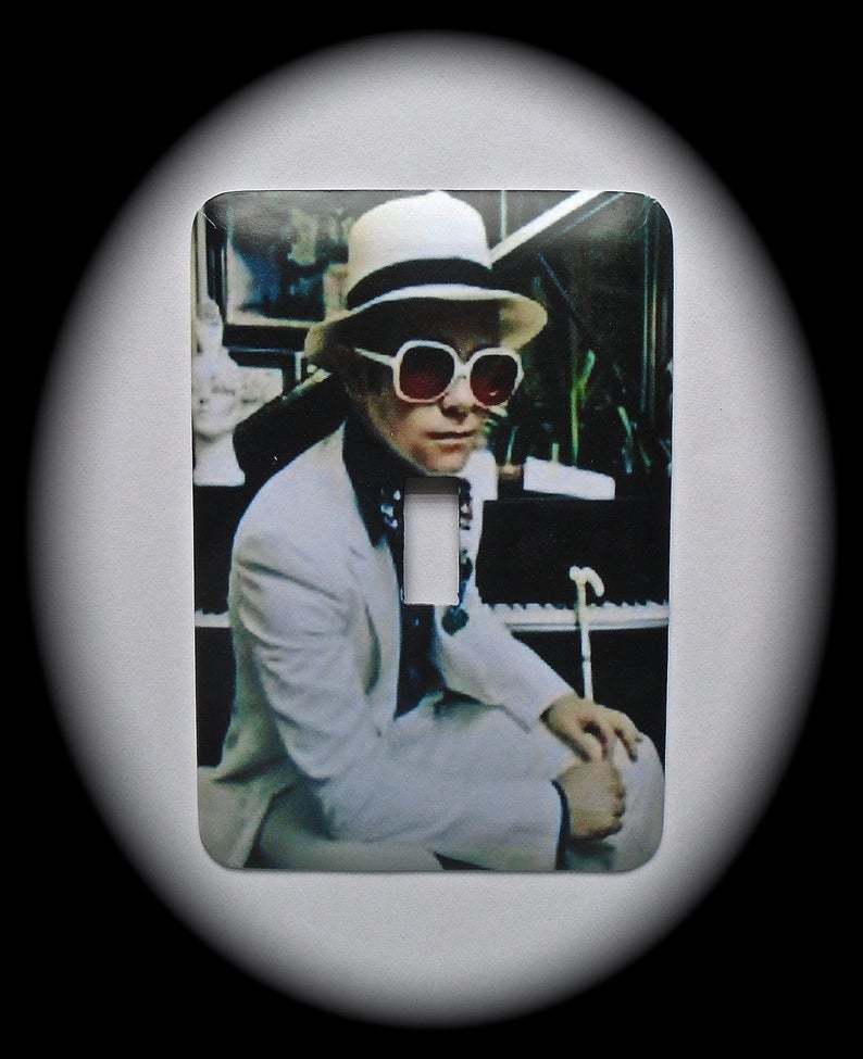 Primary image for Elton John Metal Switch Plate Rock&Roll