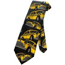Mens New York City Yellow Taxi Cabs Necktie - Black - One Size Neck Tie - £12.42 GBP
