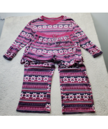 Nautica Pajama Sleepwear Set Women Large Multi Fair Isle Knit Long Sleev... - $28.99