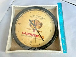 Cardizem CD Drug Wall Clock Battery Operated 10&quot; NEW SEALED Promotional Pharma - £31.78 GBP