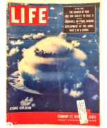 1950 LIFE Magazine, February 27 Atomic Explosion At Bikini Lagoon Danger... - £18.75 GBP