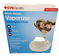 Warm Steam Vaporizer Small Room Size 1 Gallon Capacity 9-12 Hours CVS He... - $12.75