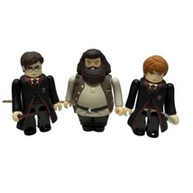 Harry Potter Hagrid Ron Weasley Mini Action Figure Lot  Kubrick Wands To... - $18.52