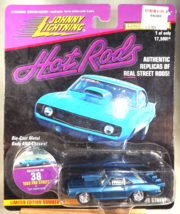 1997 Johnny Lightning Hot Rods #38 Tom Hammonds 1969 PRO STREET Blue w/Chrome Sp - £10.57 GBP