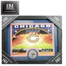 NFL Chicago Bears Football Highland Mint Plaque Photo Frame with Minted Coin - £21.83 GBP