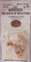 Vintage The House Of Miniatures Cabriole Legs 1-3/16” LG 4 PCS - $2.99