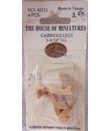 Vintage The House Of Miniatures Cabriole Legs 1-3/16” LG 4 PCS - $4.10 CAD