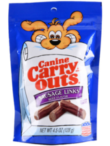 Canine Carry Outs Sausage Links Beef Flavor 4.5 oz Made in USA with Real... - $7.91