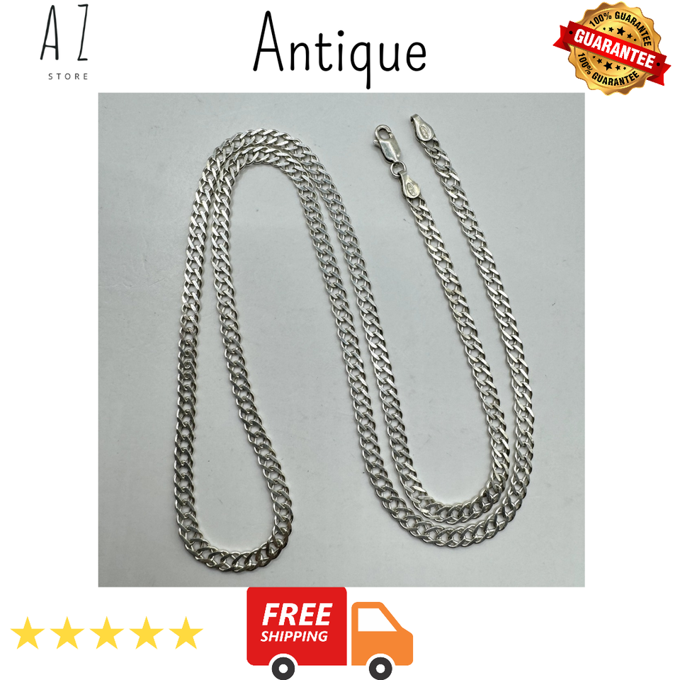 10.81 gr Vintage Sterling Silver 925 Chain Necklace Women Men Jewelry Ma... - $153.90