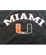 " Miami Hurricanes"  Green Short Sleeve T-Shirt Size(XL) 100% Cot NWT Re... - $17.57
