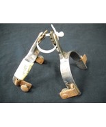 Antique Bob Blackwell BB Sidewinder 10 point Rowel Stainless Steel Spur ... - $198.00