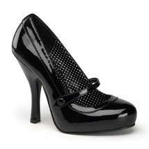 SALE PINUP CUTIEPIE-02 Women&#39;s Black 4&quot; Heel Platform Mary Jane Pump Sho... - $931.07 MXN