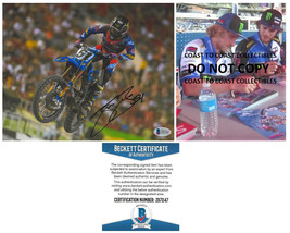 Justin Barcia Supercross Motocross signed 8x10 photo proof Beckett autographed - £85.61 GBP