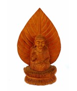 Shakyamuni Sakyamuni Buddha Statue Chinese Tibet Buddhism Wood Carving Leaf - €26,48 EUR