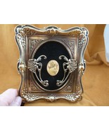 CFS22-20) FRAMED CAMEO hair net Girl Victorian floral brass desk shelf w... - $74.14 CAD