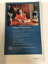 1987 Radisson Suite Hotel Indianapolis Indiana Vintage Print Ad pa23 - $7.91