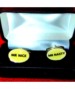 Mr Nice and Mr nasty cufflinks for men - €27,31 EUR