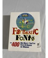 Fantastic Fonts 400+ TrueType &amp; Borders Windows 1993 Expert Cd-rom Softw... - £38.57 GBP